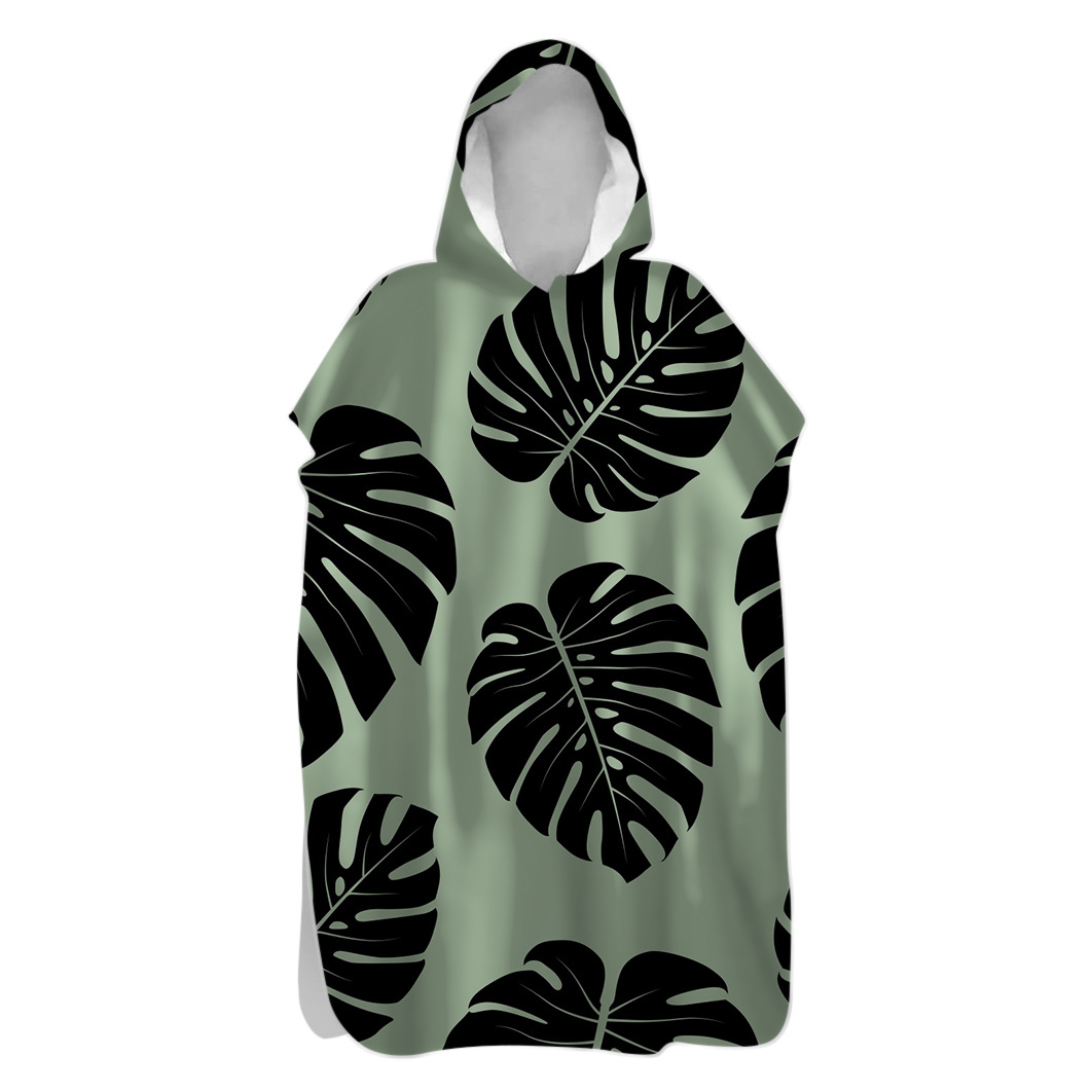 Factory Wholesale Organic microfiber Hooded Poncho Beach Towel