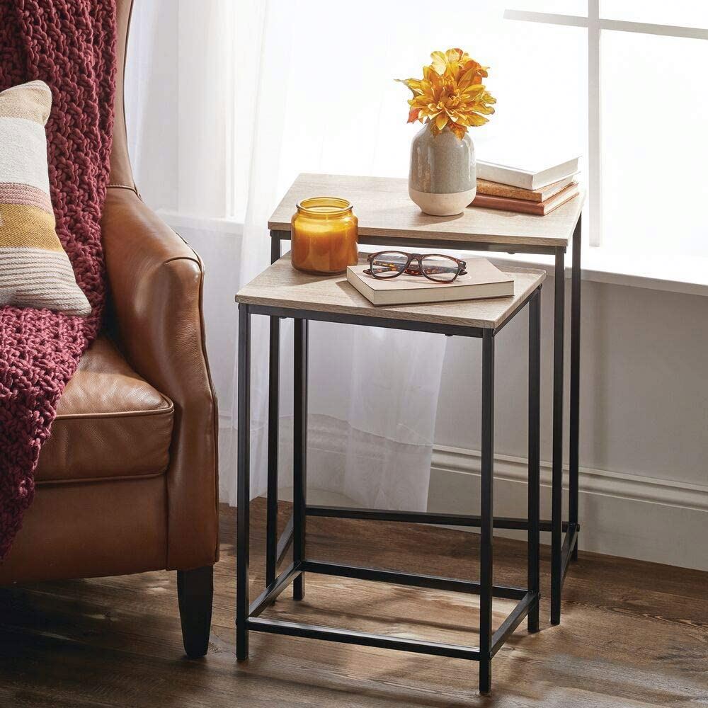 nordic living room smart home furniture small industrial solid wood book coffee table set