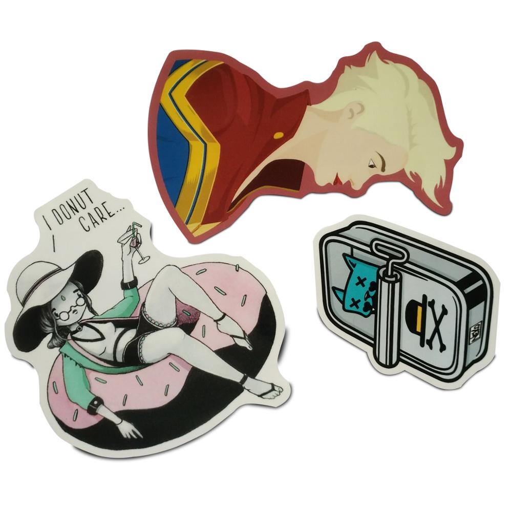 Good quality colorful non-gloss vinyl label sticker with many shapes