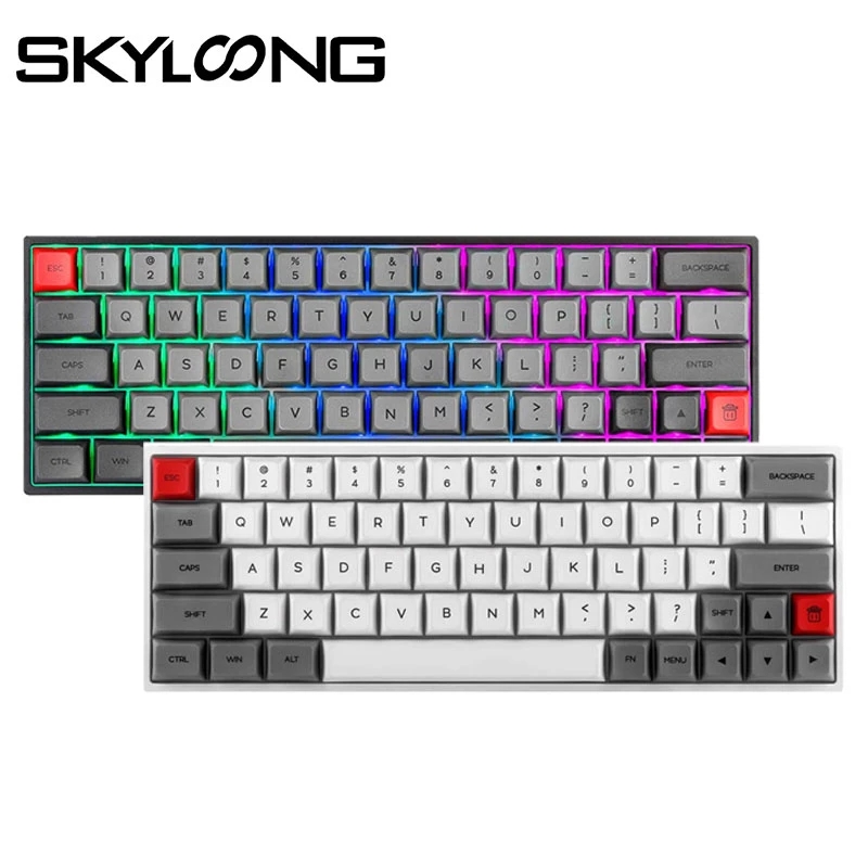 2020 горячая Распродажа SK64 RGB Беспроводная подсветка 60% Механическая оптическая клавиатура профессиональная игровая программируемая мини-клавиатура