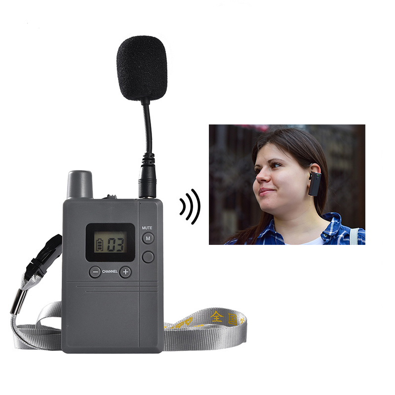 Цифровой 2,4G беспроводной динамик туристического гида для руководства переводчиком встреч и обучением