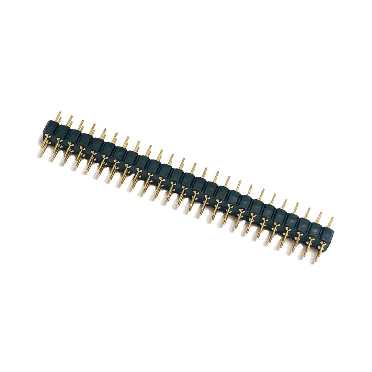 180 Degree DIP Full Gold Connector 2.54mm Pitch Dual Row Round Pin Header