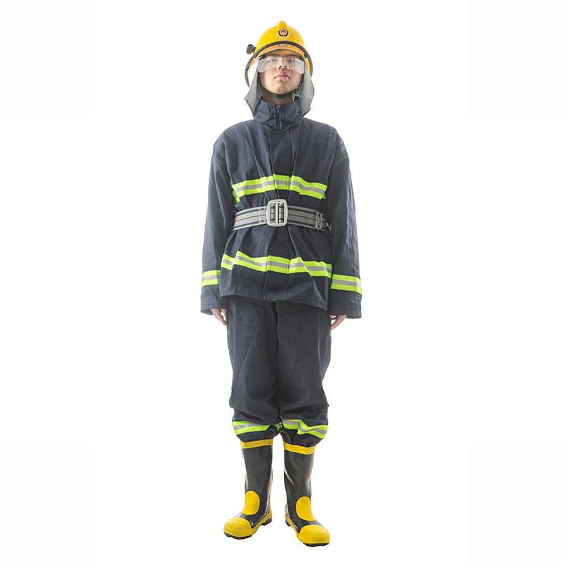 Wholesale Fire Fight Clothing Fireman Suit Complete Waterproof Fire Flame Resistant with Helmet Boots Belt