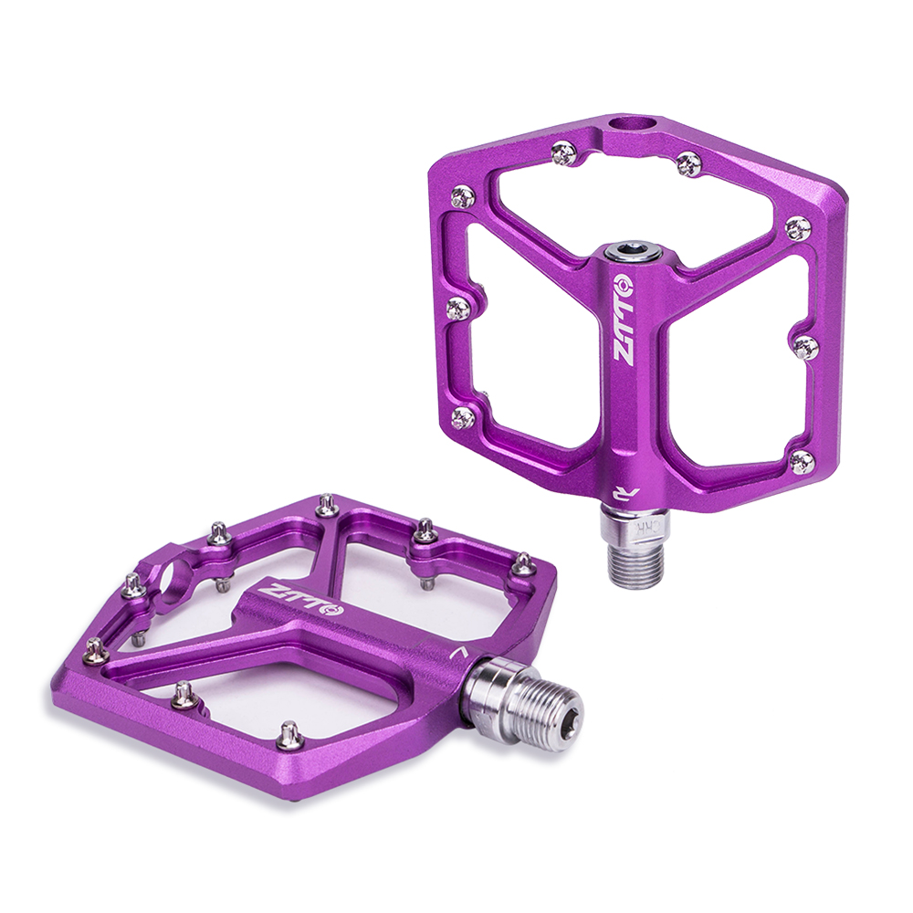 ZTTO MTB CNC алюминиевый сплав Ультралегкая плоская педаль AM Enduro велосипедные гладкие подшипники 9/16 резьба большая площадь для гравия JT07