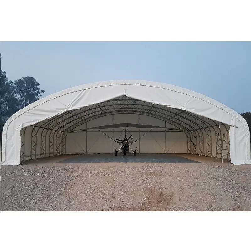 CA Steel Metal Structure Frame Fabric Tent Shade Structure For Sale, Aircraft Hangar Tent