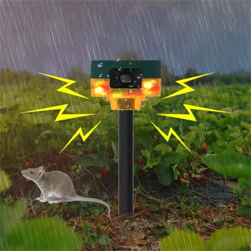 solar powered animal repeller home alarm system solar alarm light with motion sensor
