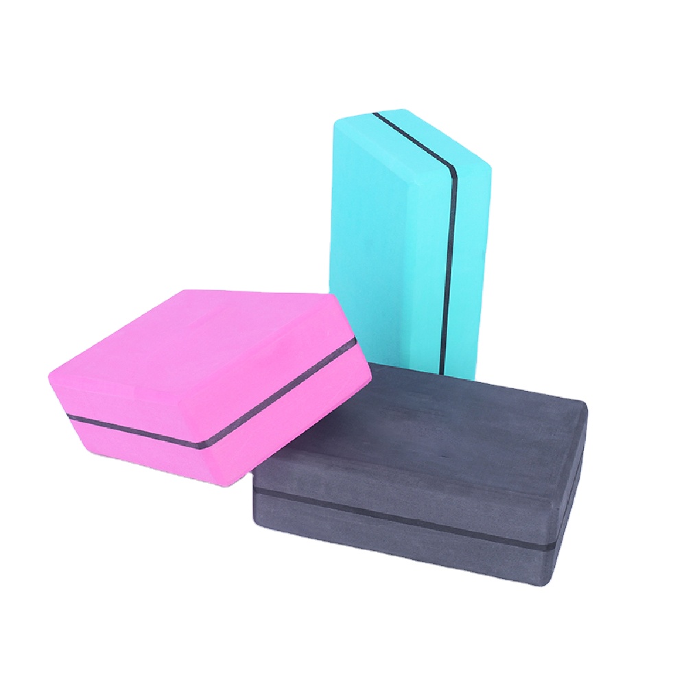weighted yoga block stretch out strap set yoga brick block eva