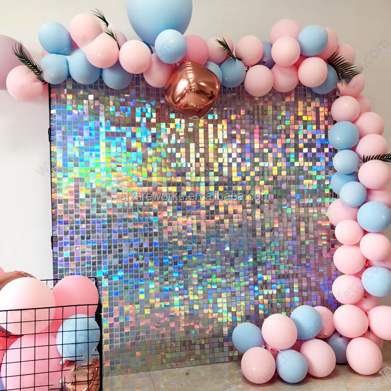 Wholesale sequin shimmer wall panel sequin shimmer backdrops sequin wall for wedding decoration backdrop