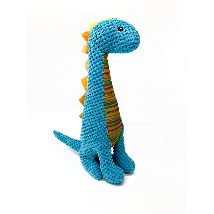 2021 Custom Fashion Interactive Cute Pet Plush Toy Dinosaur Novelty Plush Pet Toys For Pet Play Chew