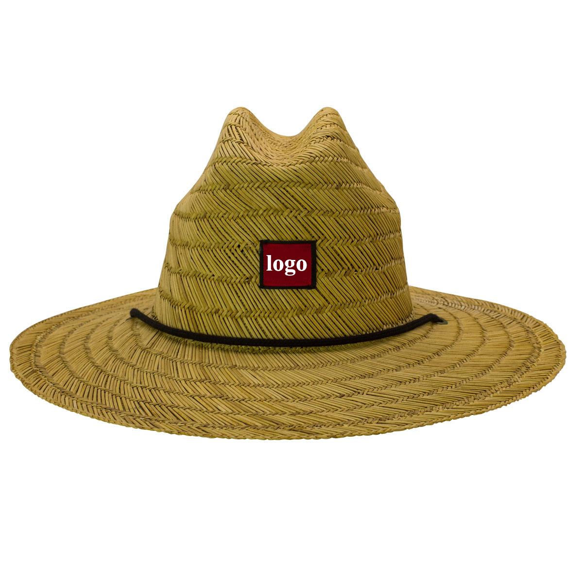 Оптовая продажа Заказная дешевая соломенная шляпа с логотипом sombrero beach surf lifeguard