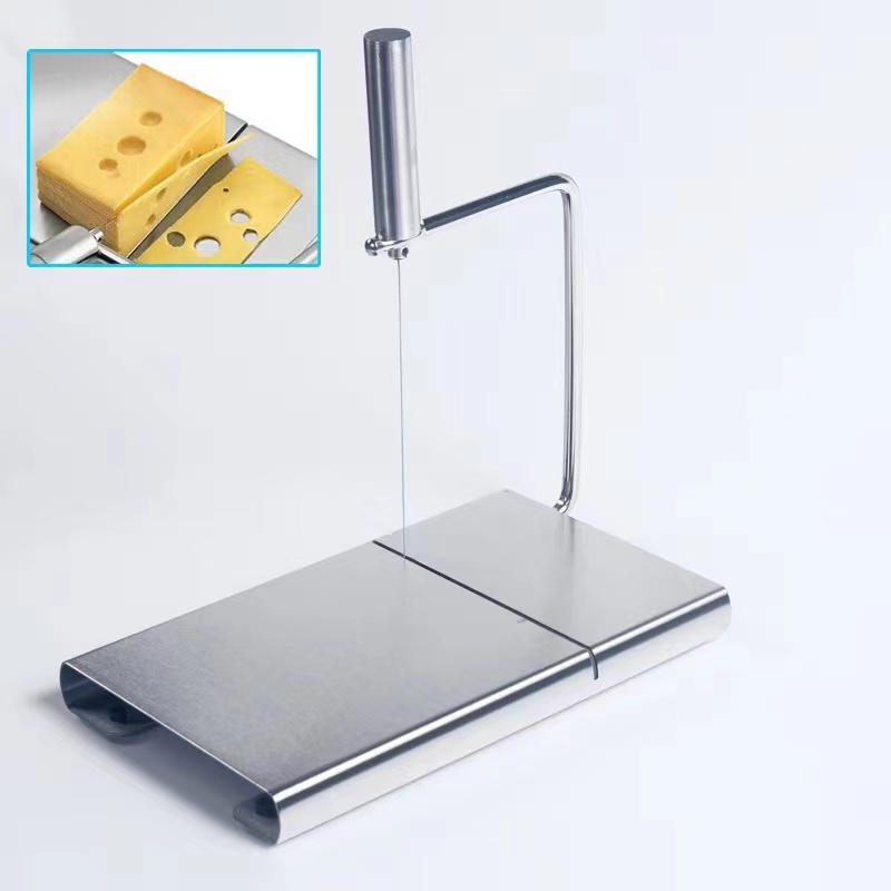 New Creative Kitchen Gadget Tools Stainless Steel Wire Cutting Plate Cheese Slicer Butter