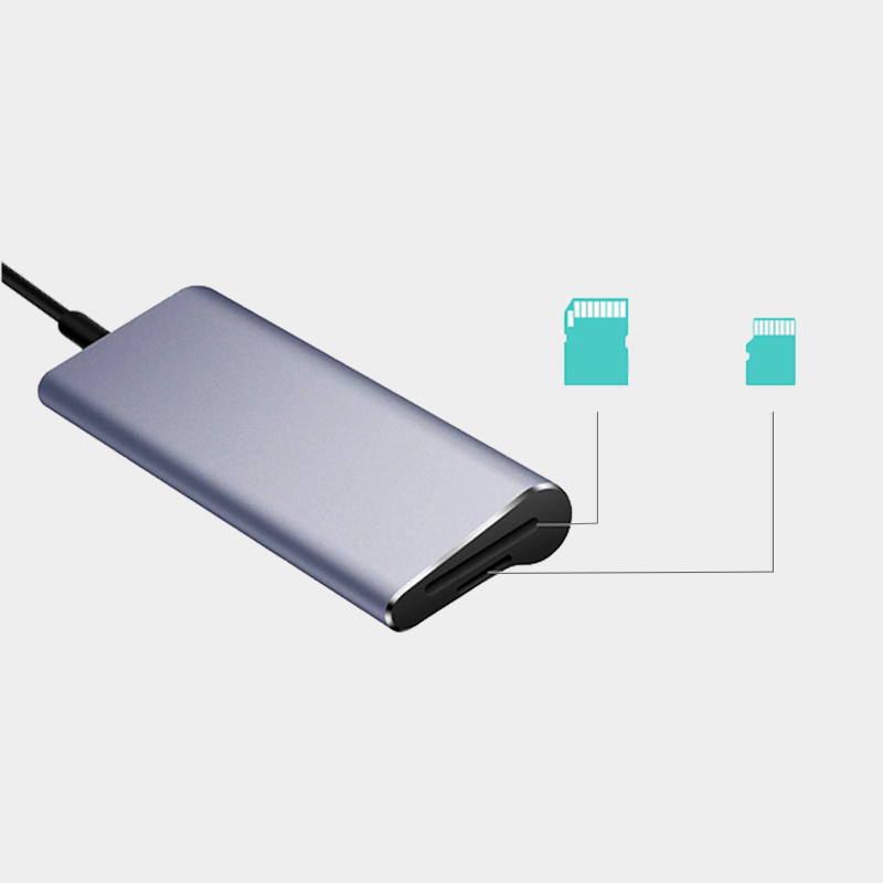 Док-станция Pogo 6 в 1 с usb 3,0 и кардридером для SD и TF-карт