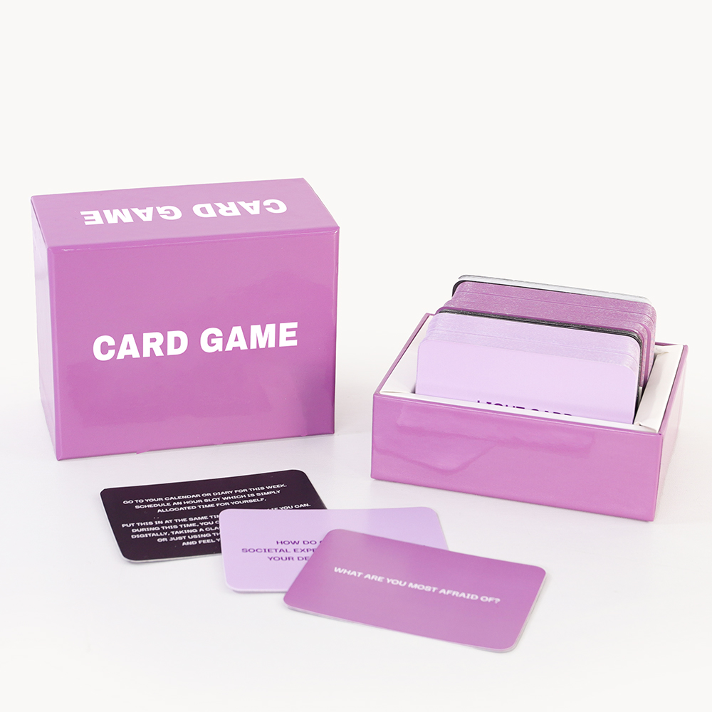 Question Custom Personalized Playing Card Game Art Paper Printing Packaging Fun Quote Machine Manufacturer With Box For Adult