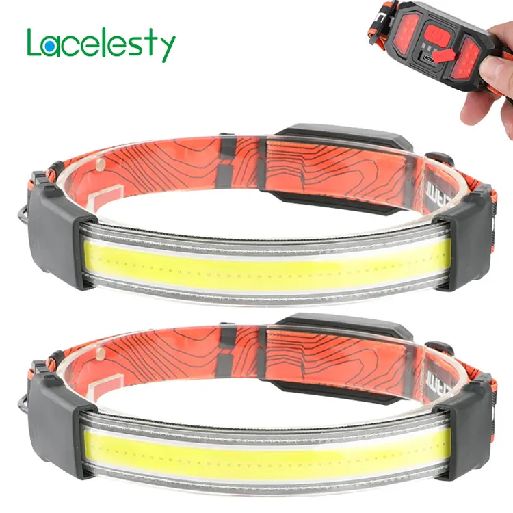 New 240 lumen Battery Powered 3AAA LED flashlight 210 Wide Beam red light Running Fishing Outdoor headlamp