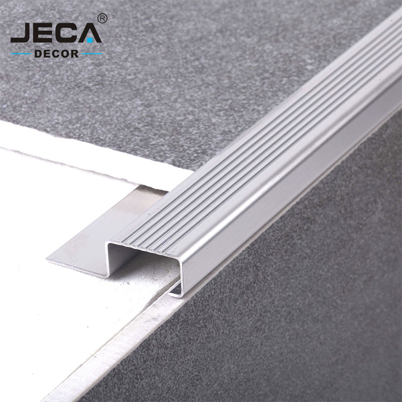 Foshan Factory JECA Modern Style Metal Nosing Strip Metal Stair Strips For Decoration Factory Directly Anti Slip Stair Nosing