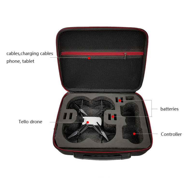 Чехол для переноски DJI Tello, сумка для дрона, Портативная сумка EVA, аксессуары для аккумуляторов