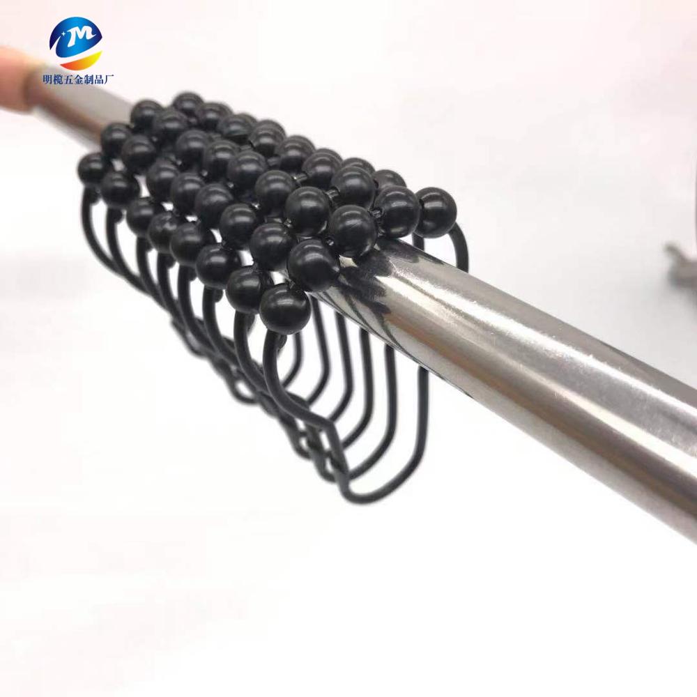 Black12pcs/набор металлическая Тыква buckleShower занавес крюк