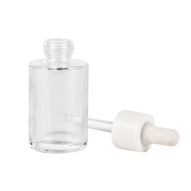 Factory Direct Custom Clear Dropper Bottle 15ml Round Essential Oil Bottle Empty Clear Glass Dropper Bottles