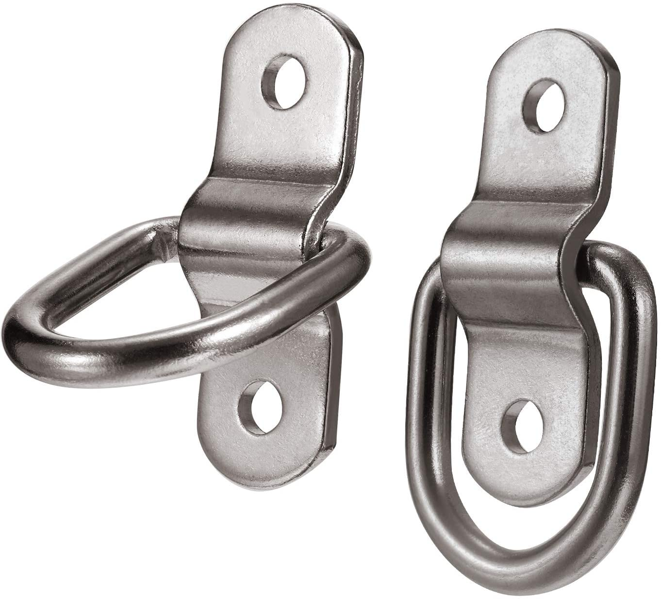 Heavy Duty Black D Ring Tie Down Anchor Lashing Ring Capacity for Loads on Boats/Trailers Trucks RV/Floor Mount