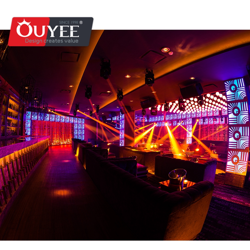 Night Club Whiskey Pub Luxury Interior Decoration Design With High Quality Lounge Sofa Display Furniture