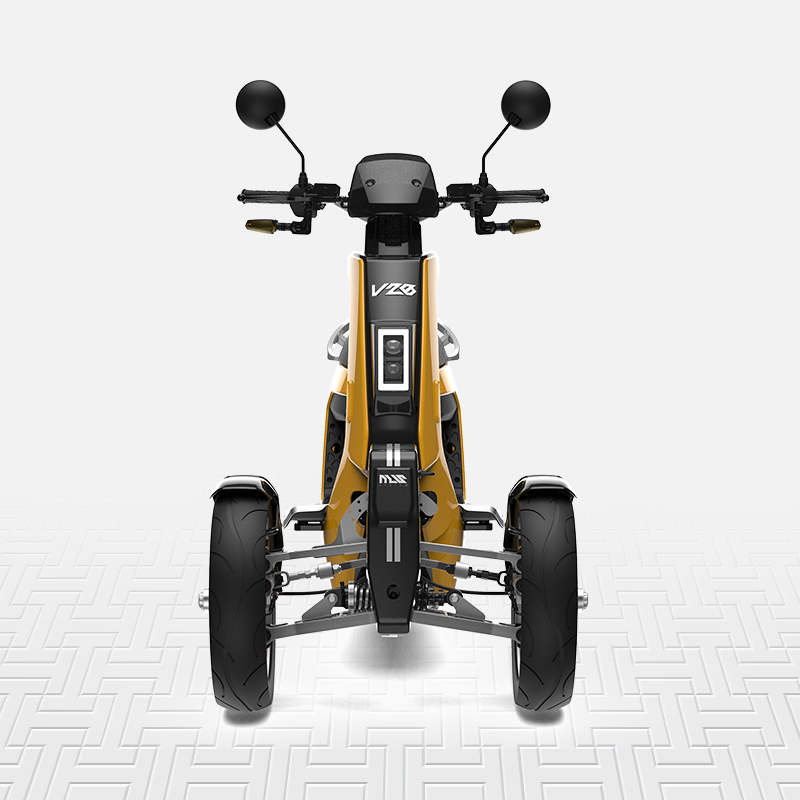 Хит продаж, Электрический трехколесный мотоцикл V28, скутер со светодиодной подсветкой для подростков