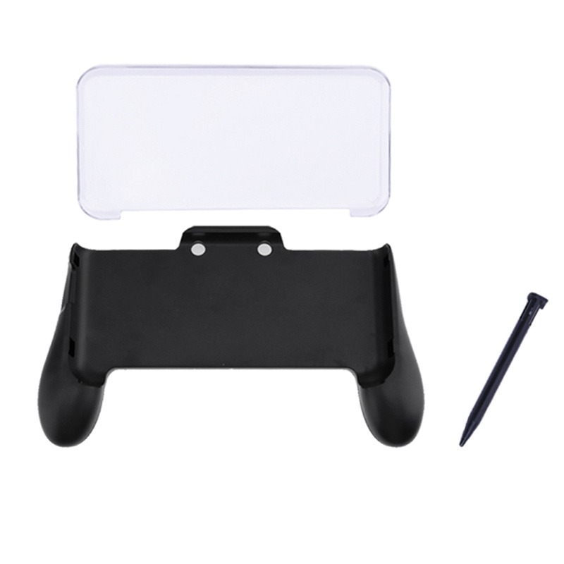 3 in 1 Hand Grip Crystal Case Plastic Stylus Pen for Nintend NEW 2DS LL 2DS XL Console Anti-Scratch Crystal Case