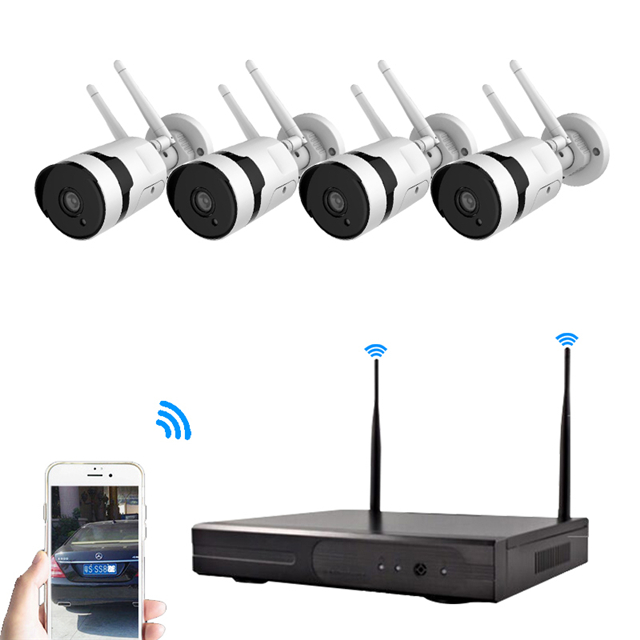 1296P 4ch Беспроводной NVR Wi-Fi камера IP камера hd камера для видео наблюдения, системы безопасности для дома 3mp 4CH уличная беспроводная камера Wi-Fi nvr kit