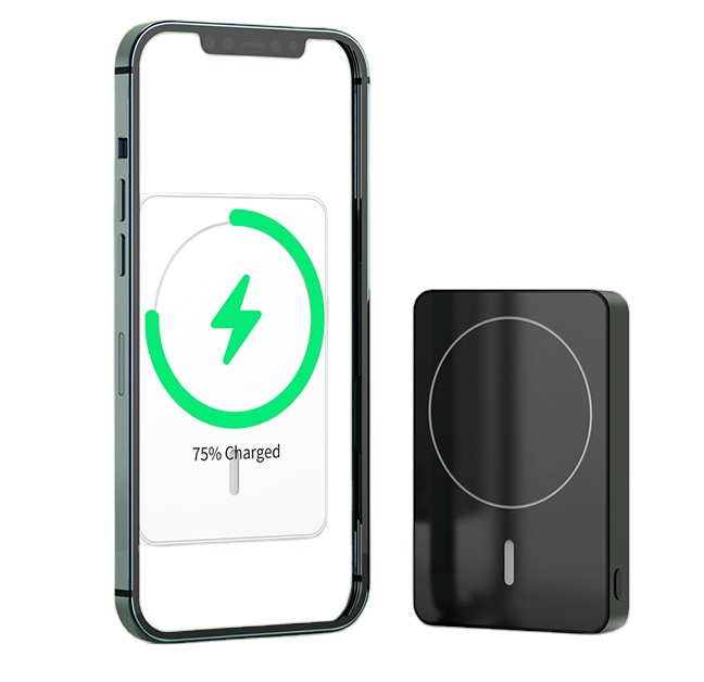 Factory 5000mAh Magnetic Power Bank PD 20W Battery Pack Type C Ultra Slim Table Wireless Charger with Power Bank