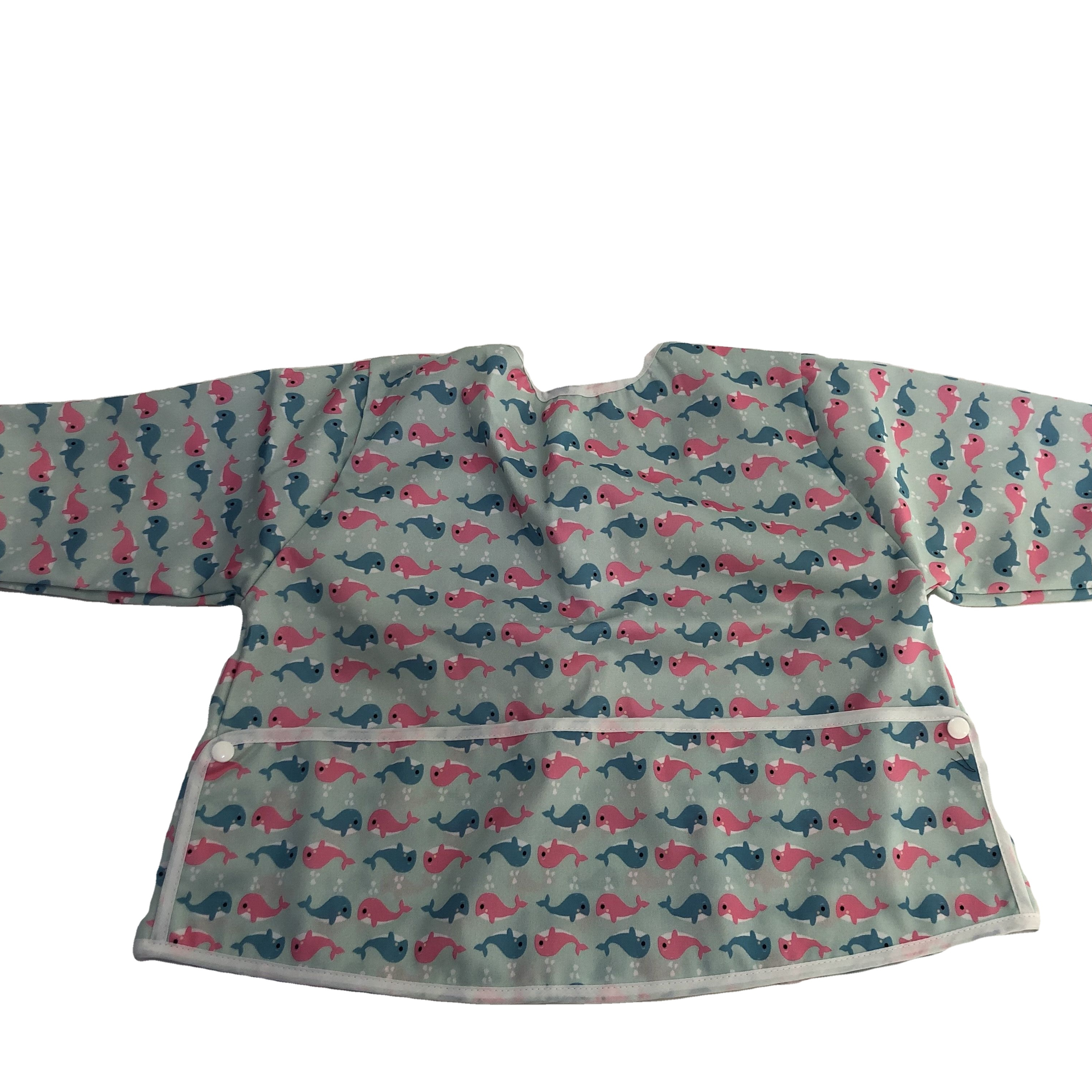 Long Sleeve Coverall Baby Feeding Weaning bib for Toddles Weaning Smocks