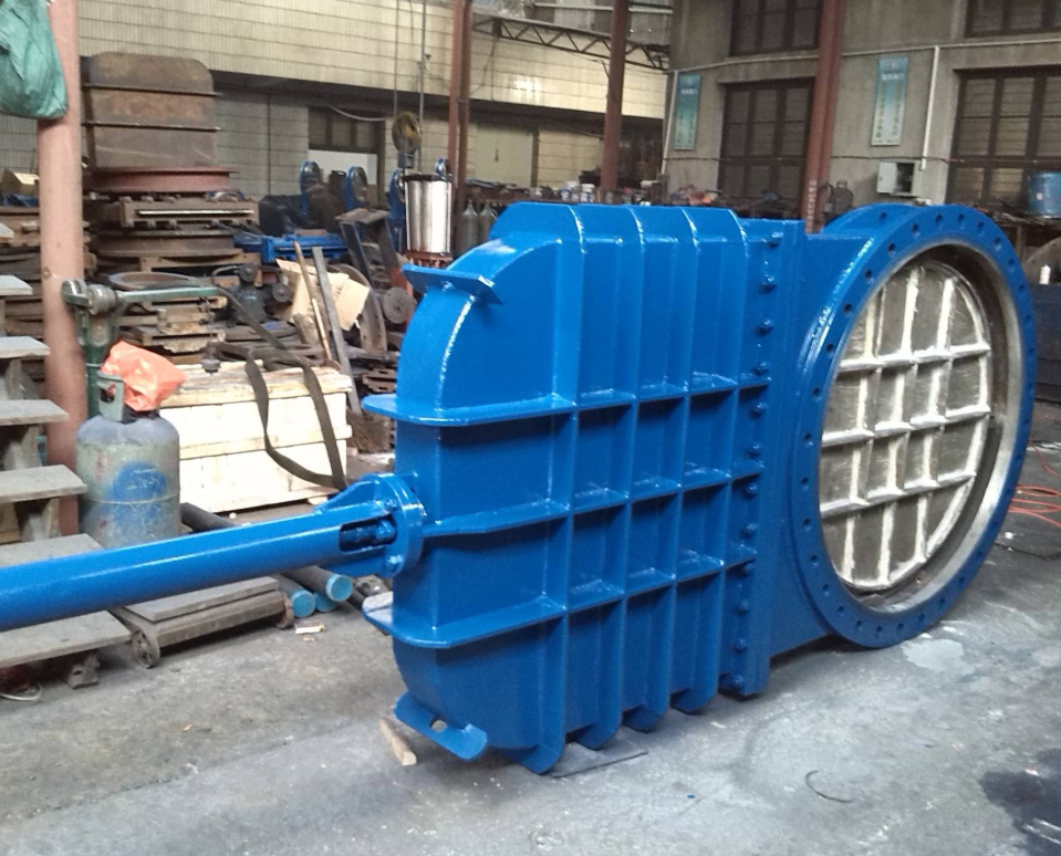 Long lift time flanged Type stainless steel 304 hand wheel gear operated electrical driving DN80 Knife Gate Valve with drawing