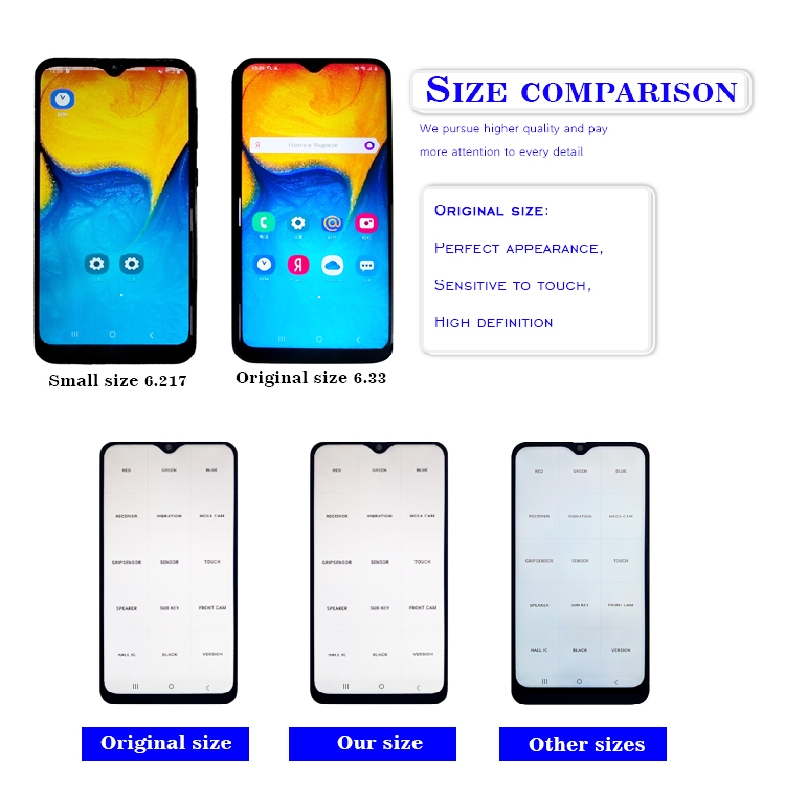 INCELL дисплей Замена смарт-телефон ЖК-экран для Samsung A20