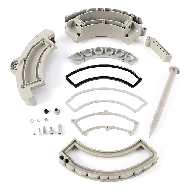 Light Fitting Parts Tree LED Ring lights On The Ground