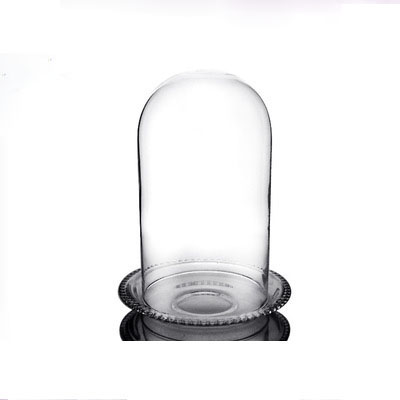 Оптовая продажа акриловый cloche соевый вакуумный светильник vessels стеклянный купол свеча колокольчик с пробкой