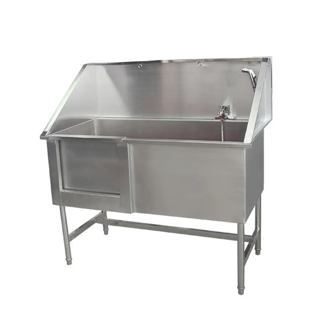 High Quality Stainless Steel Pet Sliding-door Dog Wash Tub