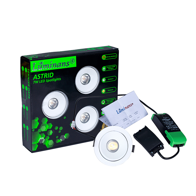 Luminans dc220-240V IP54 скрытый высокий Точечный светильник cri регулируемый светодиодный светильник