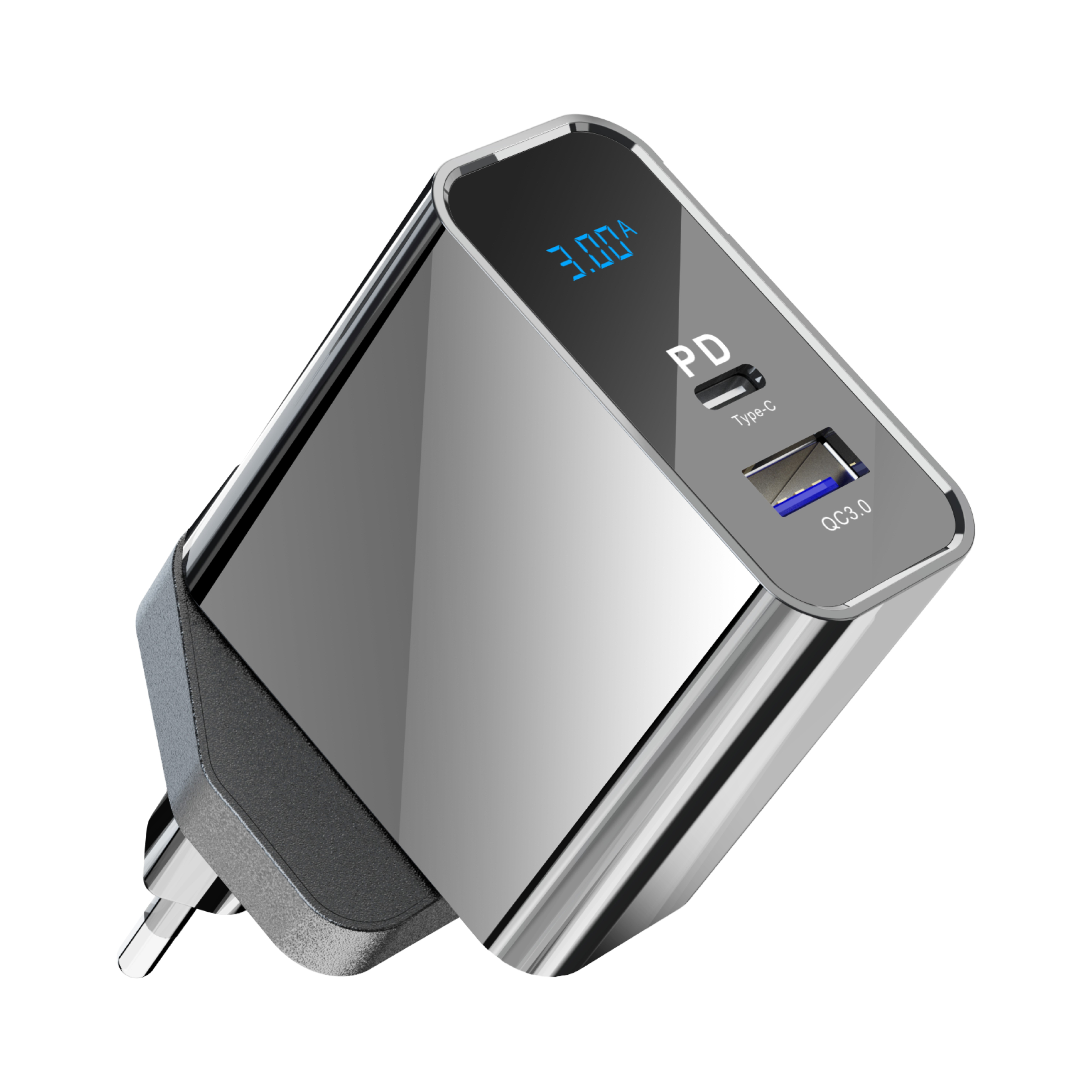 Konfulon двойной порт PD 20 Вт Быстрая зарядка 3,0 EU/US/UK складная вилка USB адаптер переменного тока быстрое зарядное устройство для мобильного телефона