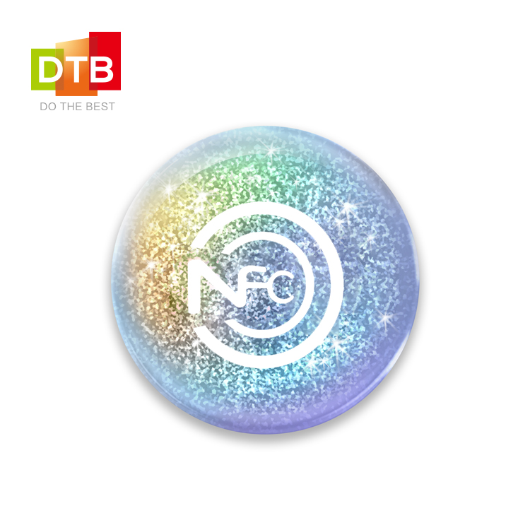 Высокое качество OEM NTAG 213 13,56 МГц анти металлические самоклеящиеся NFC тег Антенна стикер для визитных карточек