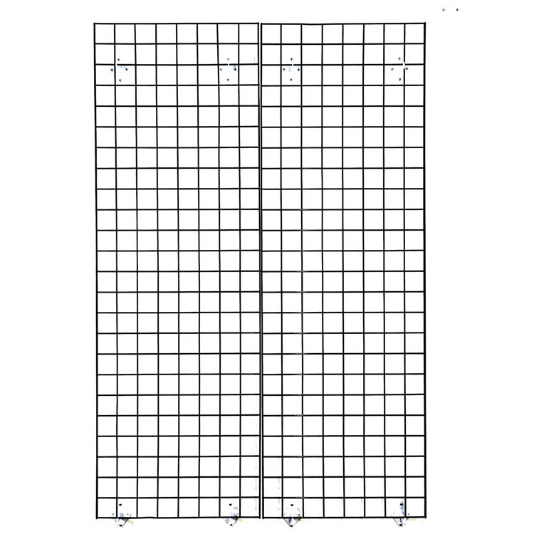 2'X6' Metal Gridwall Wire Mesh Grid Wall Panel with 3 Pieces Box