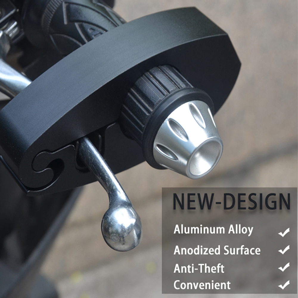 CNC Machining Portable Hand Brake Lock Motorcycle Handlebar Lock Grip Lock