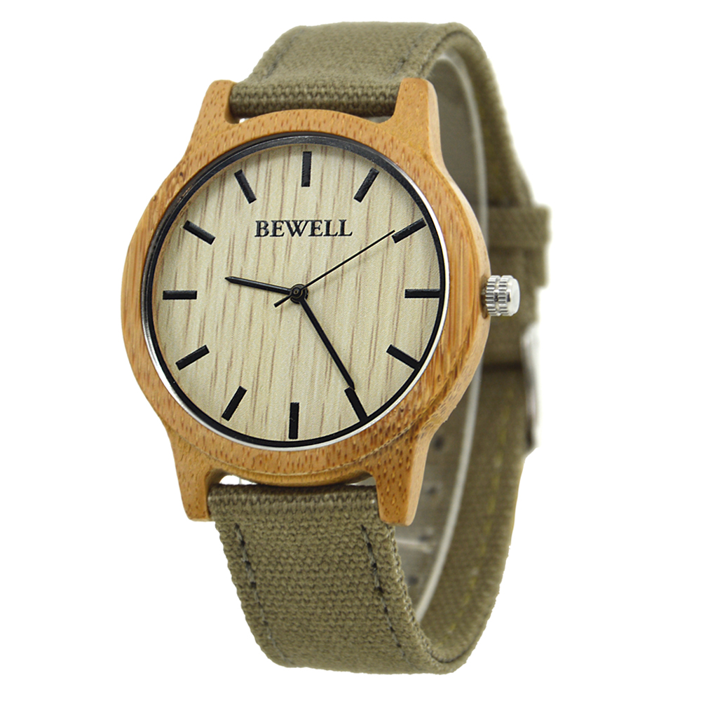 Bewell hot Wholesale Japan Movement Wood Watch Custom Logo Wrist Watch nature wood color wood watch for men and women