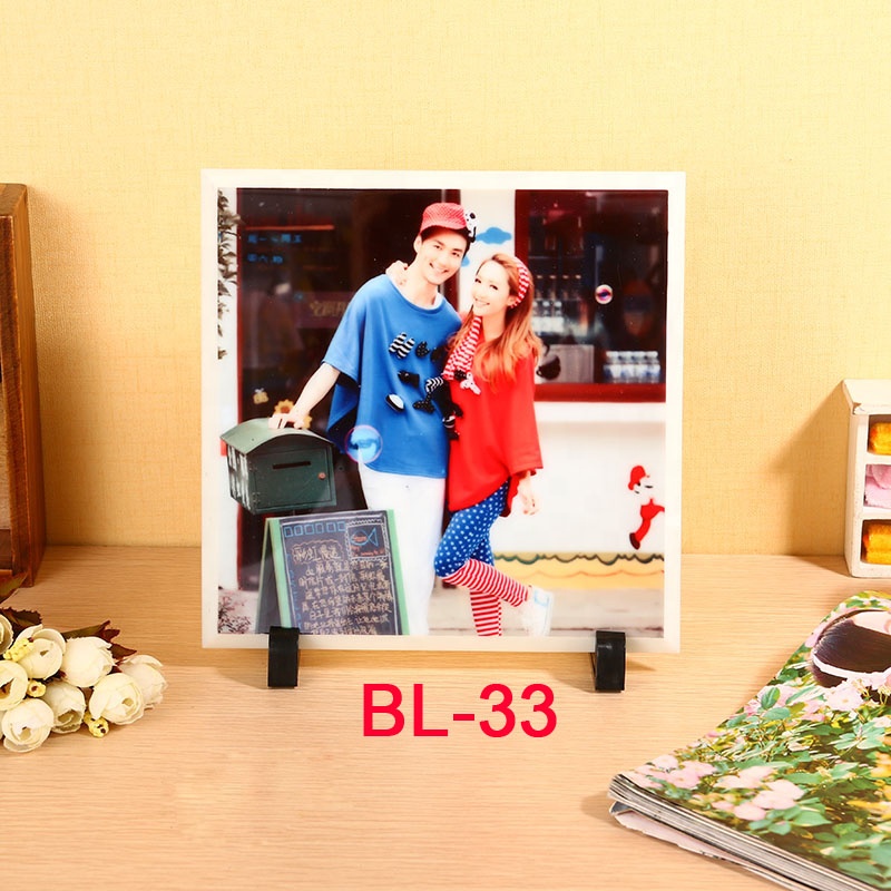 Rubysub yiwu factory directly blank sublimation glass photo frame BL-33 sublimation blanks sublimation display