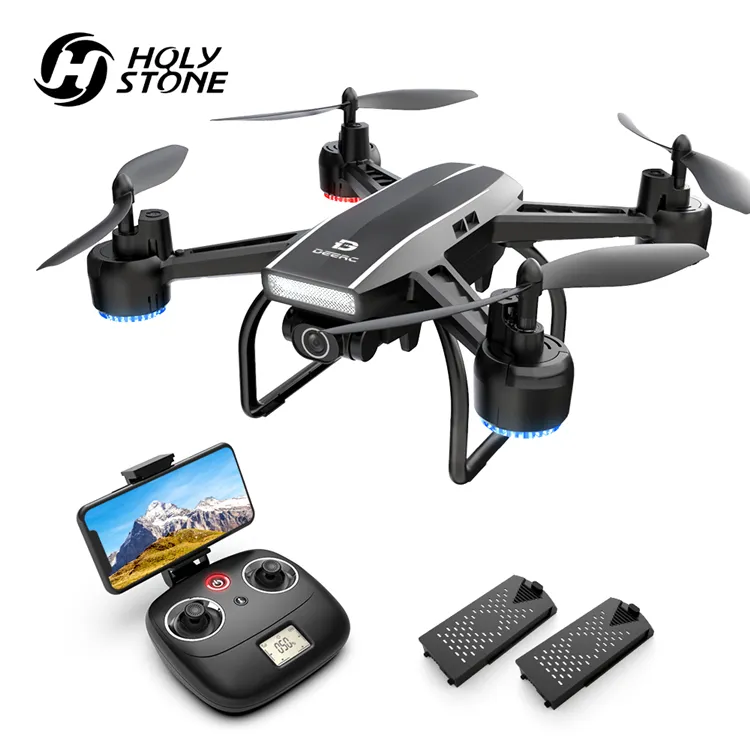 Распродажа по Заводской Цене DEERC D50 дешевые Дроны с 2K камерой FPV живое видео 360 раскладной Радиоуправляемый квадрокоптер Дрон для взрослых