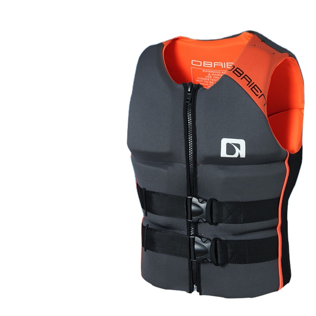 Private Label Mens Neoprene Black Red Orange Jetski Fishing Surfing Impact Buoyancy Vest Life jacket