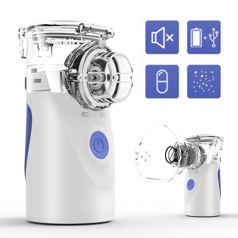 New Arrival Silent Mini Ultrasonic Vaporizer Portable Sprayer Inhalation Mesh Nebulizer Cough Medicine Nebulizer