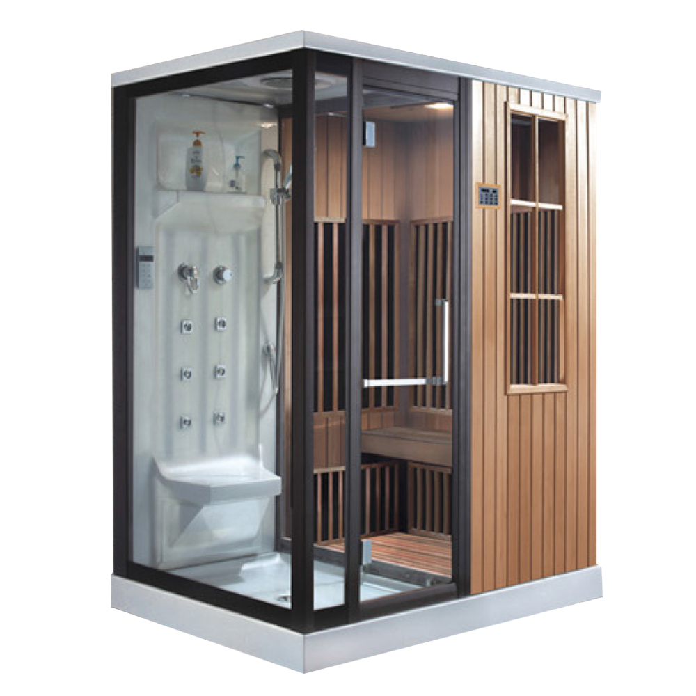 Traditional Steam Sauna Room/ Steam Shower Sauna Combo/ Sauna Shower Cabin