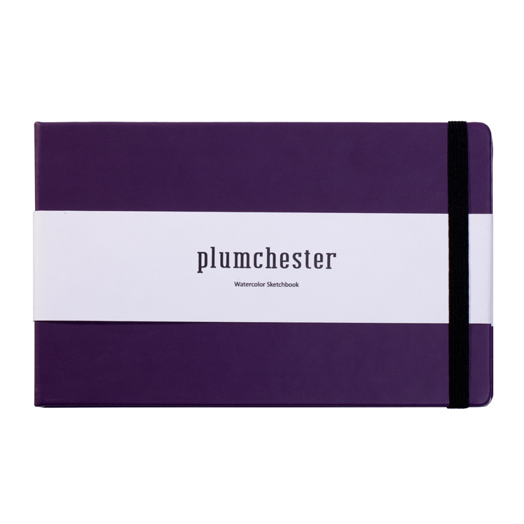 custom hardcover pu leather cover a5 100% cotton 300g Fabriano blank sublimation watercolor paper notebooks