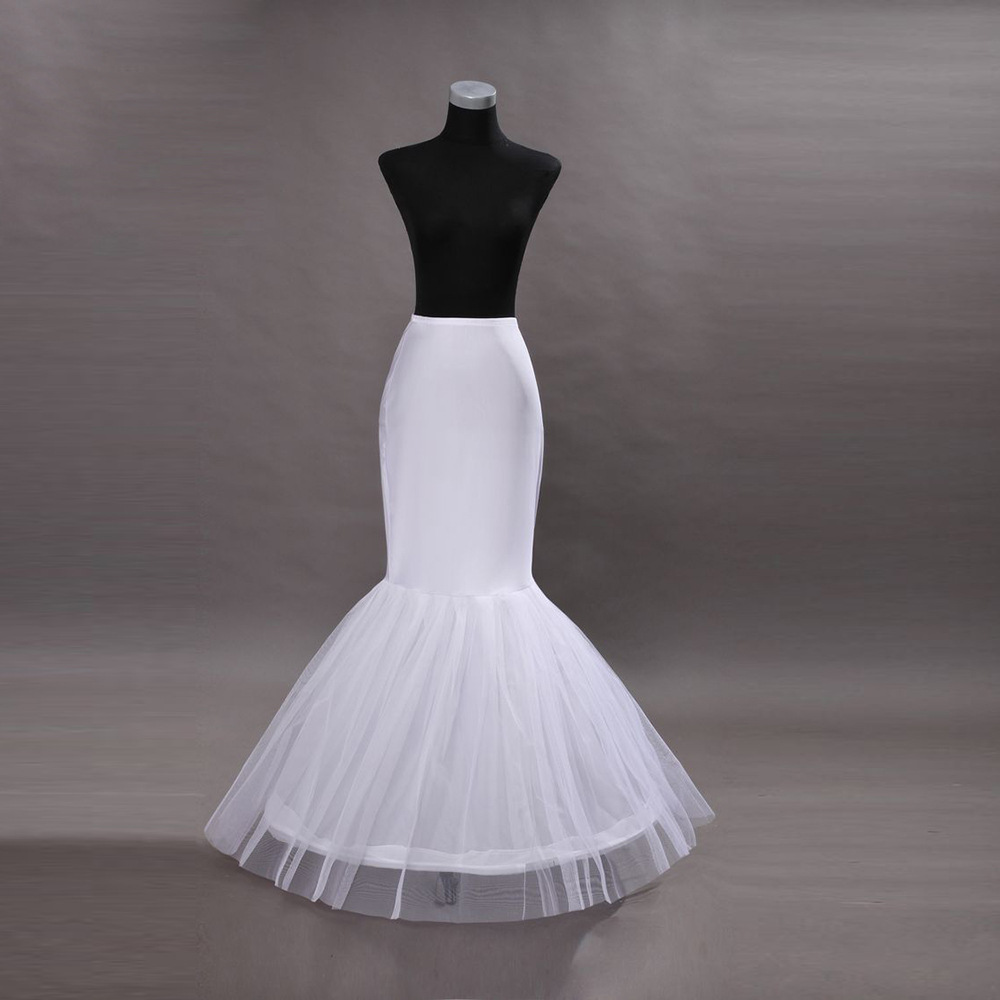 Wholesale Mermaid Petticoat for Bride White Elastic Wedding Dress High Quality Petticoat Skirt