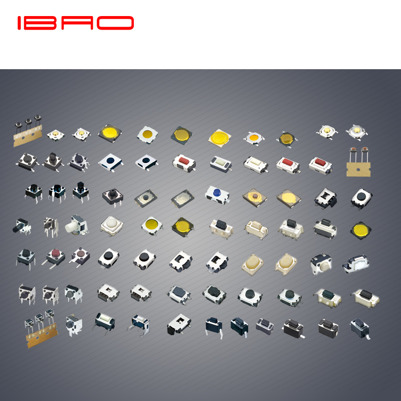 Миниатюрный вертикальный тактовый выключатель IBAO MINI Series 2,7*3,0