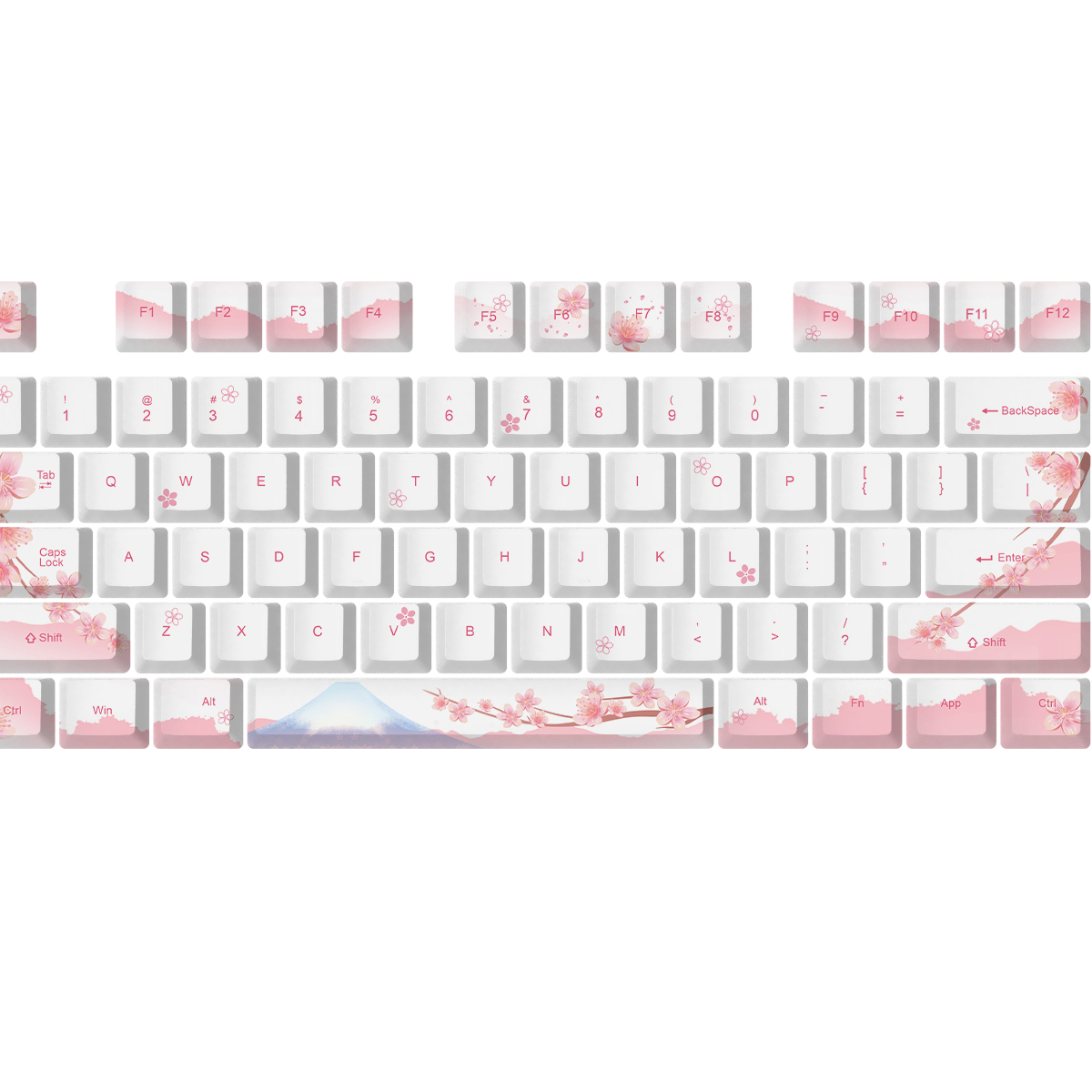Заказные Teclas Del Teclado персонализированные венгерские красные колпачки с подсветкой 61 Sa Xda Ortholinear