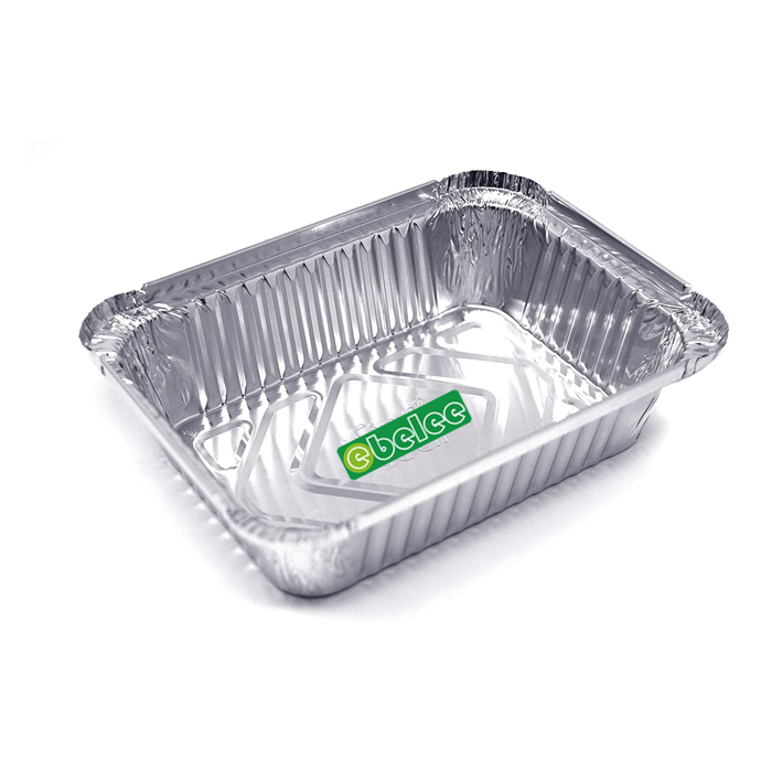 Wholesale Aluminum Foil Container Sets Food Grade Cooking Tray With Cardboard Lid